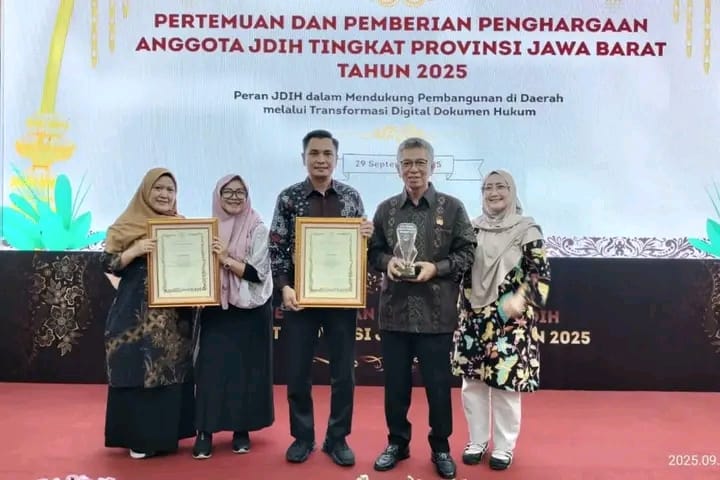 JDIH Kabupaten Bogor Raih Dua Penghargaan Bergengsi Tingkat Jabar 2025