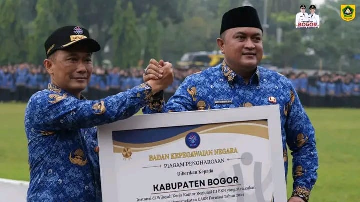 Pemkab Bogor Berhasil Raih Penghargaan Dari BKN RI